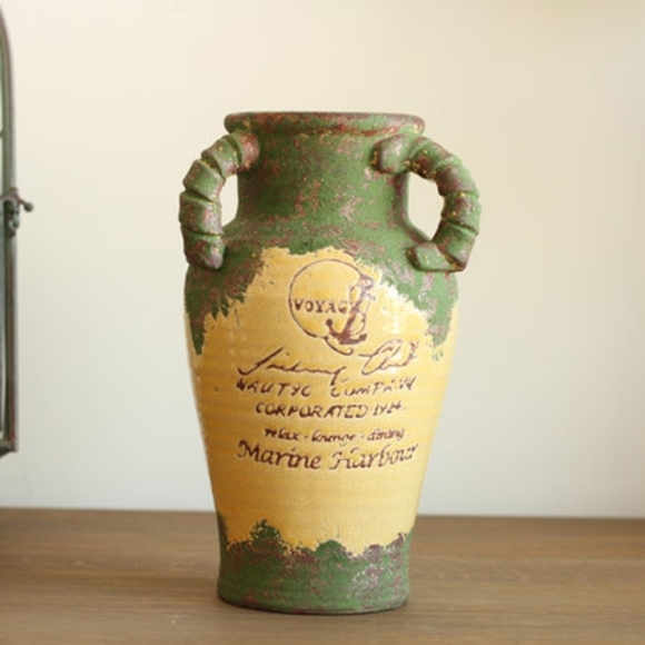 Vintage-antique retro old  three ears flower Pitcher/Vase - Picture 10 of 10